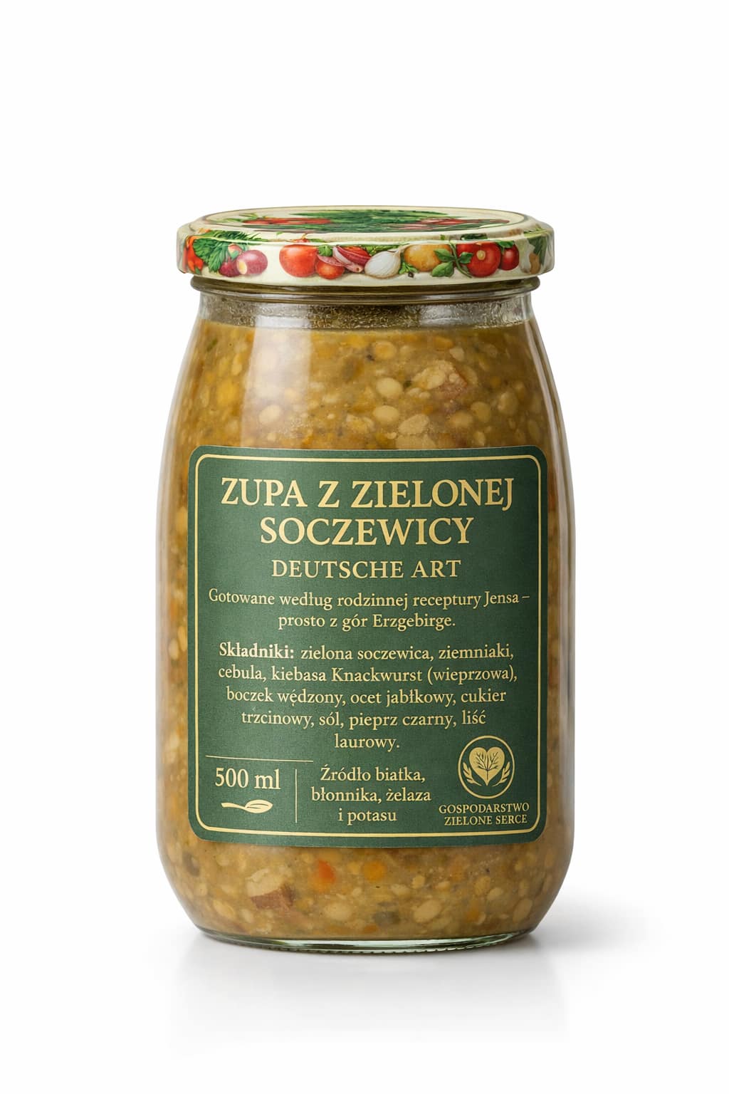 zupa z zielonej soczewicy