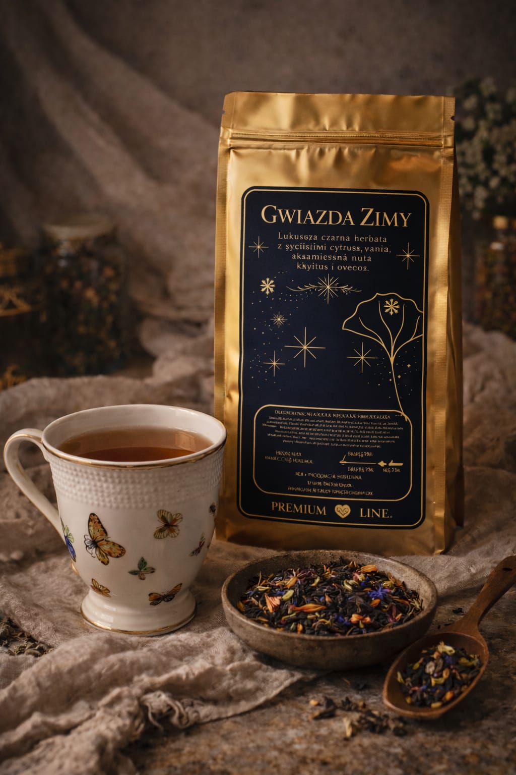 herbata gwiazda zimy | luksusowa czarna herbata z sycylijskimi cytrusami, wanilią i aksamitną nutą kwiatów i owoców