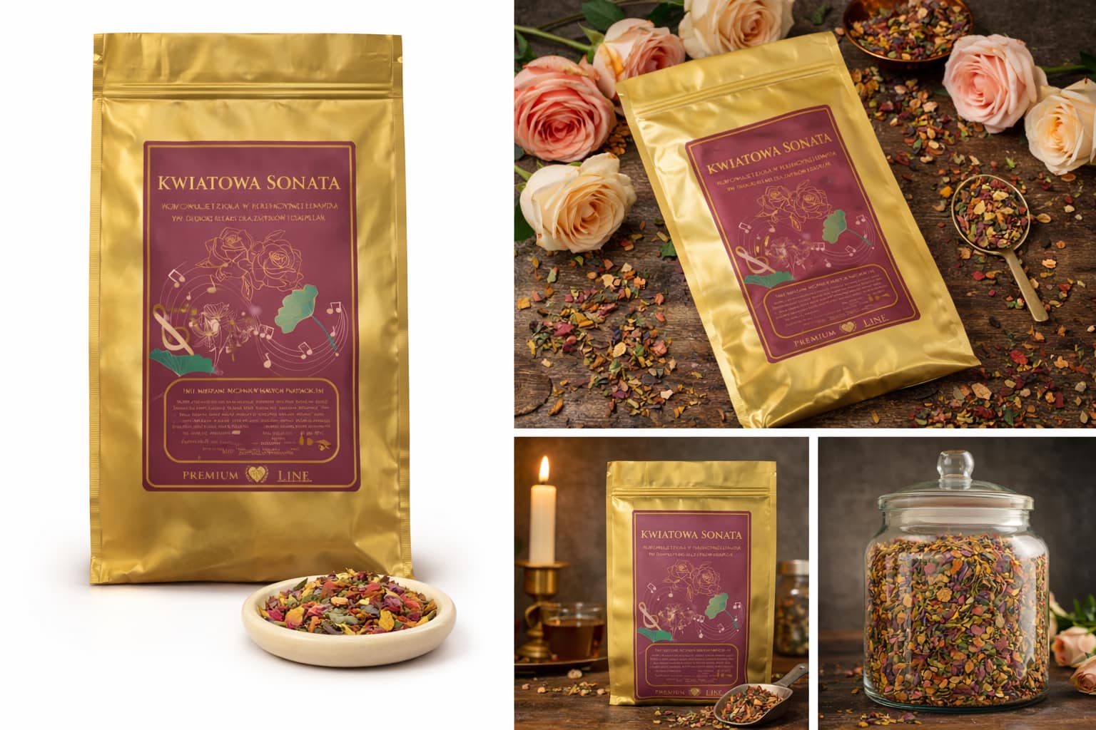 herbata kwiatowa sonata | luksusowa naturalna herbata kwiatowo owocowa eko