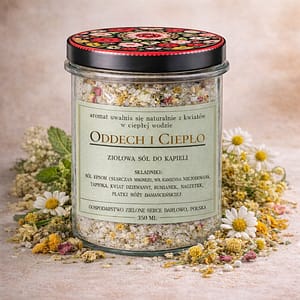 oddech i ciepło | ziołowa sól do kąpieli eko