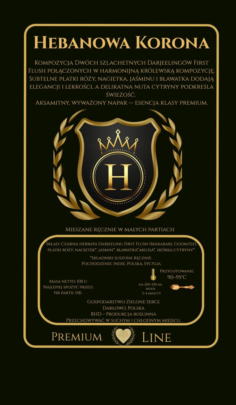 herbata hebanowa korona | luksusowa czarna herbata – kompozycja 2 darjeeling first flush.